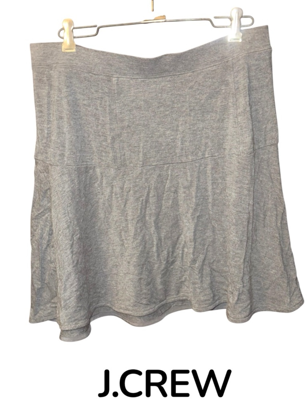J. Crew Light Gray A-Line Mini Skirt